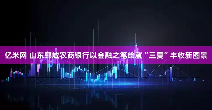 亿米网 山东郓城农商银行以金融之笔绘就“三夏”丰收新图景